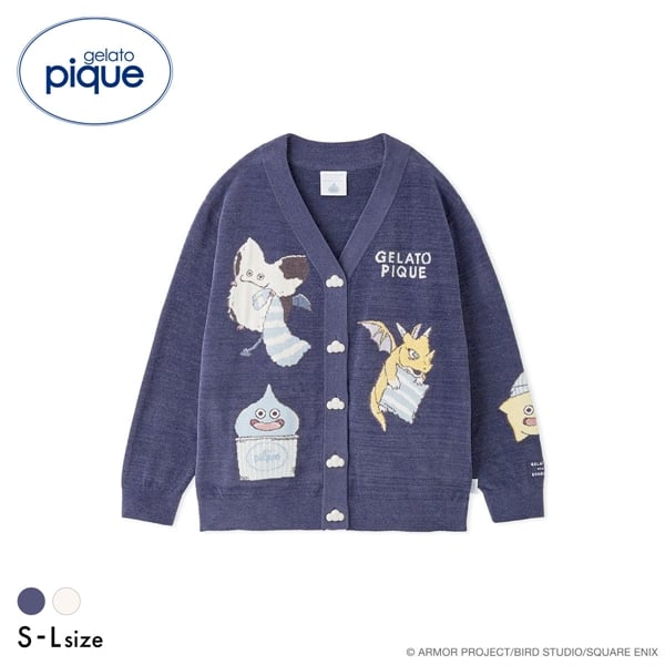 ジェラートピケ ユニセックス ドラゴンクエスト ジャガードカーディガン ジェラピケ gelato pique UNISEX DRAGON QUEST