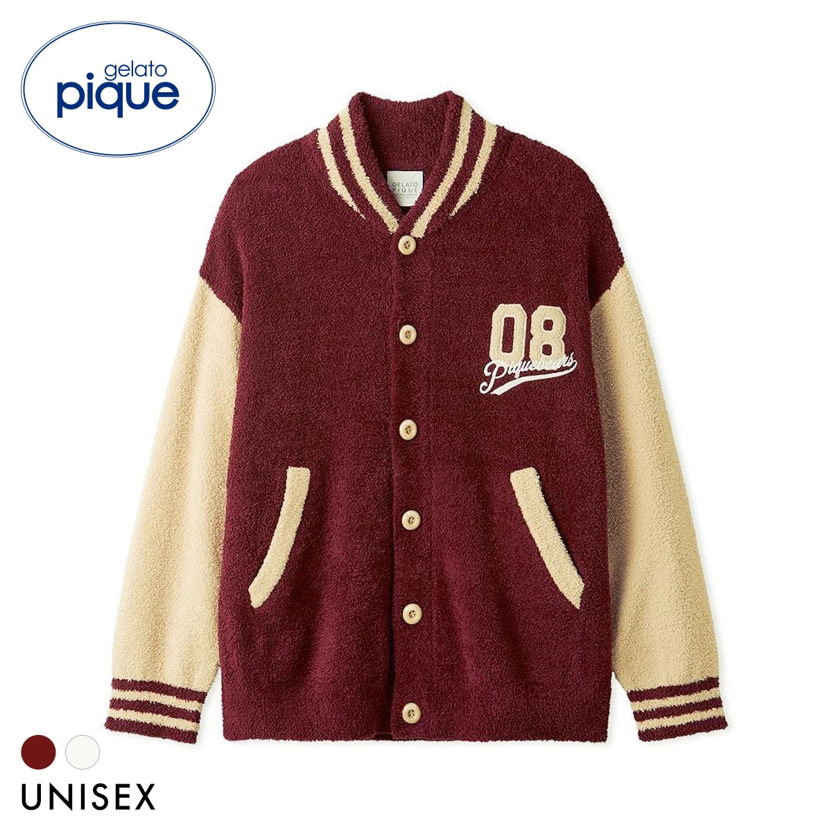 ジェラートピケ UNISEX ベビモコスポーティジャガードブルゾン ジェラピケ パジャマ ルームウェア gelato pique ユニセックス