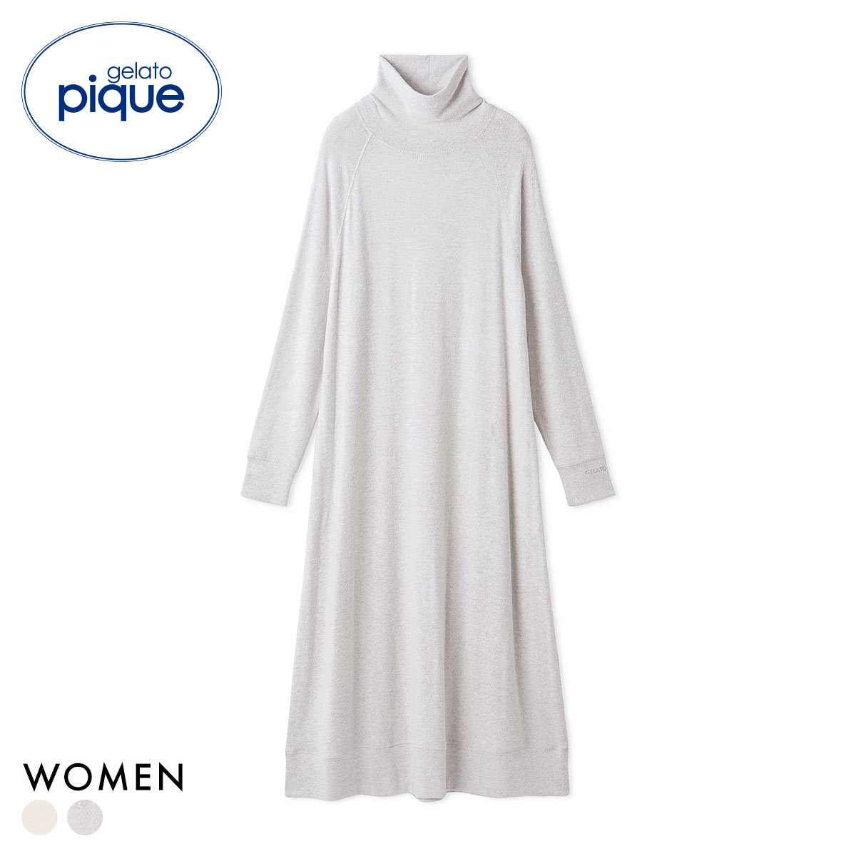 ジェラートピケ レディース スノーワンピース ジェラピケ パジャマ ルームウェア gelato pique(GY-グレー-Free)
