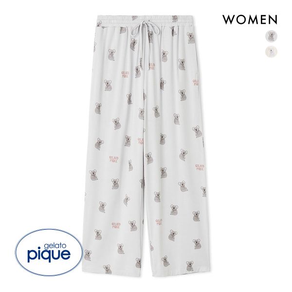 ジェラートピケ レディース コアラ柄ロングパンツ ジェラピケ パジャマ ルームウェア gelato pique