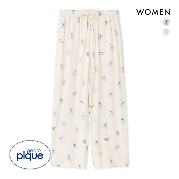 ジェラートピケ レディース コアラ柄ロングパンツ ジェラピケ パジャマ ルームウェア gelato pique