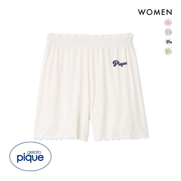 ジェラートピケ レディース カラフルロゴショートパンツ ジェラピケ パジャマ ルームウェア gelato pique