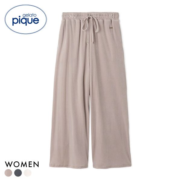 ジェラートピケ レディース ベロアロングパンツ ジェラピケ パジャマ ルームウェア gelato pique