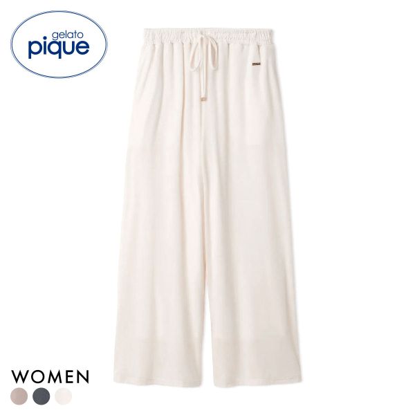 ジェラートピケ レディース ベロアロングパンツ ジェラピケ パジャマ ルームウェア gelato pique