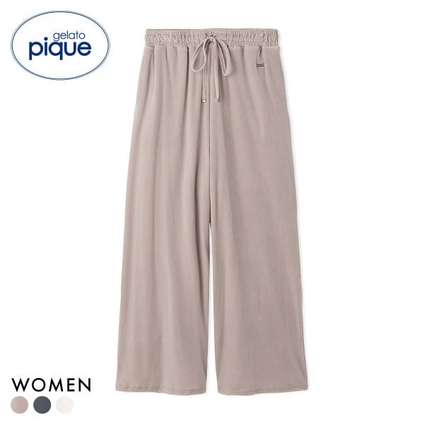 ジェラートピケ レディース ベロアロングパンツ ジェラピケ パジャマ ルームウェア gelato pique