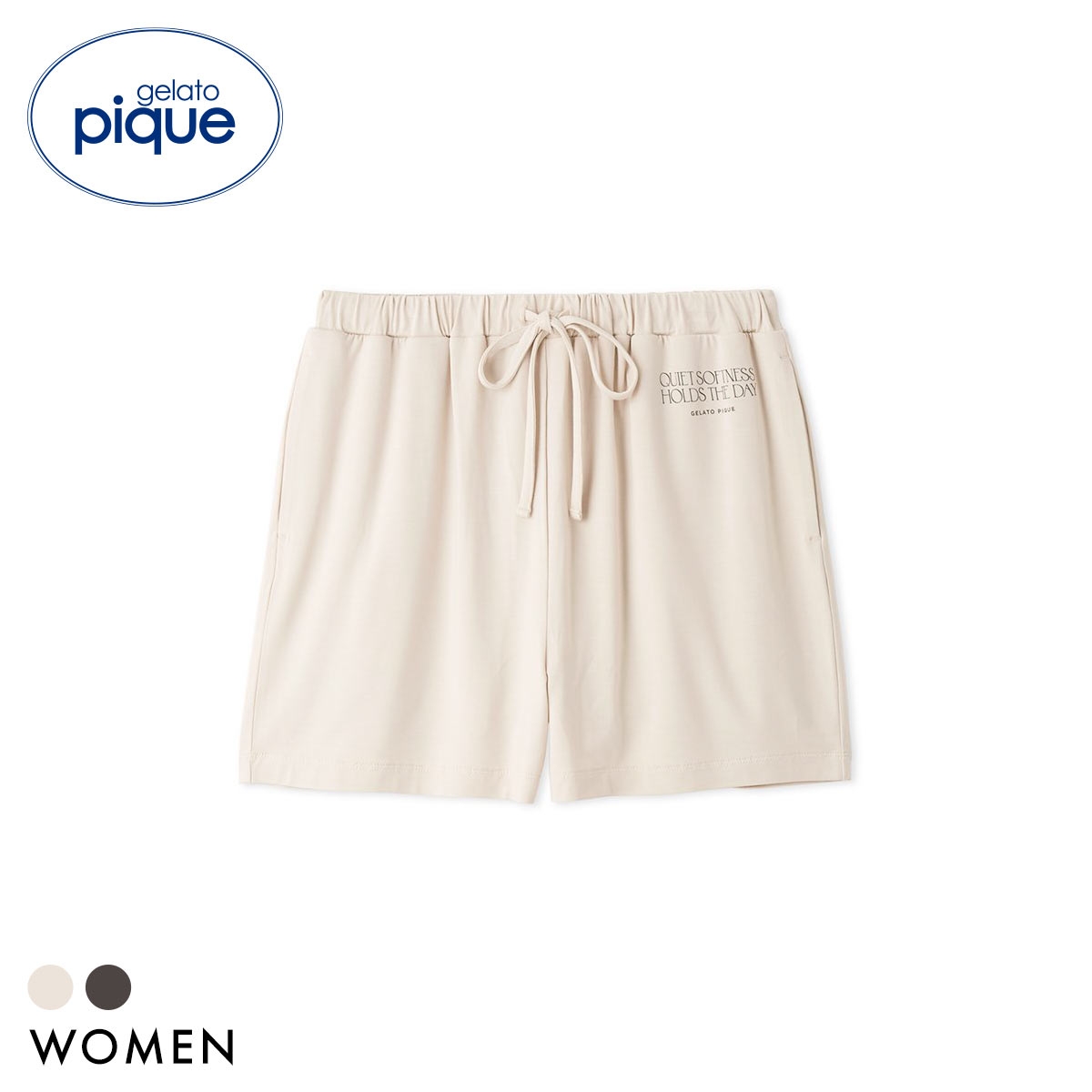 ジェラートピケ レディース 接触冷感 レーヨンロゴショートパンツ ジェラピケ パジャマ ルームウェア gelato pique