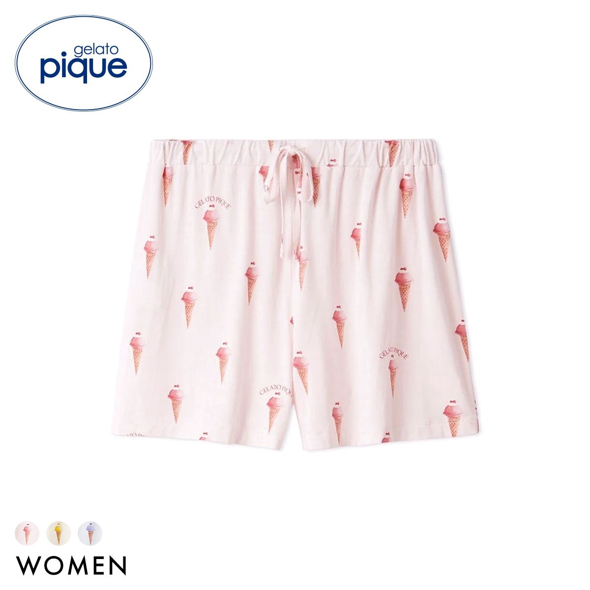ジェラートピケ レディース 接触冷感 ソルベ柄ショートパンツ ジェラピケ パジャマ ルームウェア gelato pique