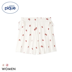 ジェラートピケ レディース ストロベリー柄ショートパンツ ジェラピケ パジャマ ルームウェア gelato pique