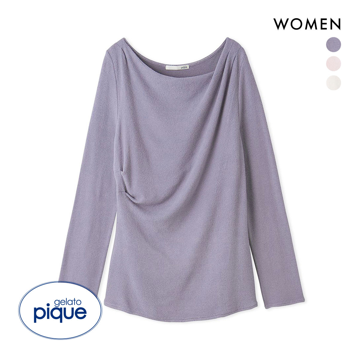 ジェラートピケ レディース スノープルオーバー ジェラピケ パジャマ ルームウェア gelato pique(NV-ネイビー-Free)