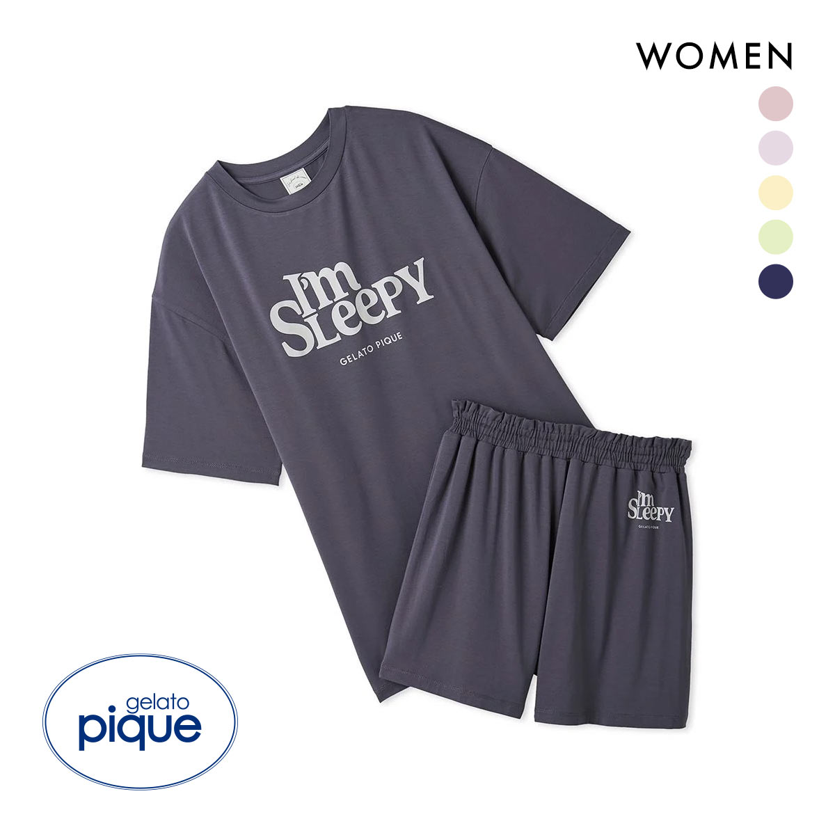 ジェラートピケ BIGTシャツ&ショートパンツルームウェア 楽天市場】ジェラートピケ gelato pique カラフルレーヨンロゴ