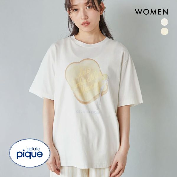 ジェラートピケ レディース モーニングワンポイントTシャツ ジェラピケ パジャマ ルームウェア gelato pique