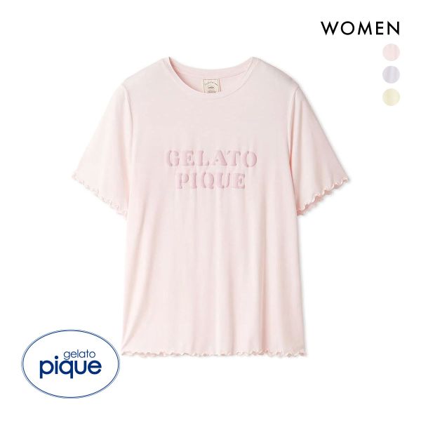 ジェラートピケ レディース 接触冷感 ロゴメローTシャツ ジェラピケ パジャマ ルームウェア gelato pique