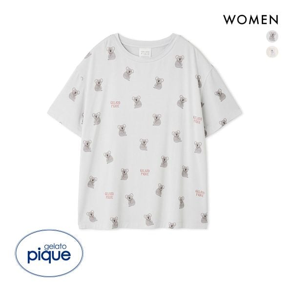 ジェラートピケ レディース コアラ柄Tシャツ ジェラピケ パジャマ ルームウェア gelato pique