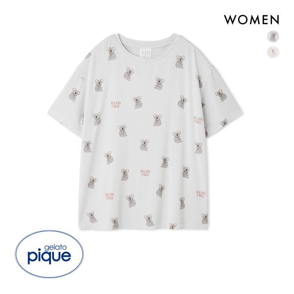 ジェラートピケ レディース コアラ柄Tシャツ ジェラピケ パジャマ ルームウェア gelato pique