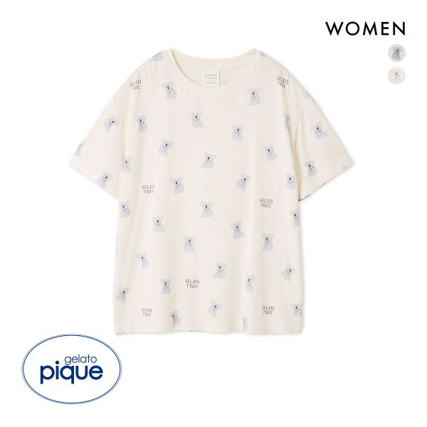 ジェラートピケ レディース コアラ柄Tシャツ ジェラピケ パジャマ ルームウェア gelato pique
