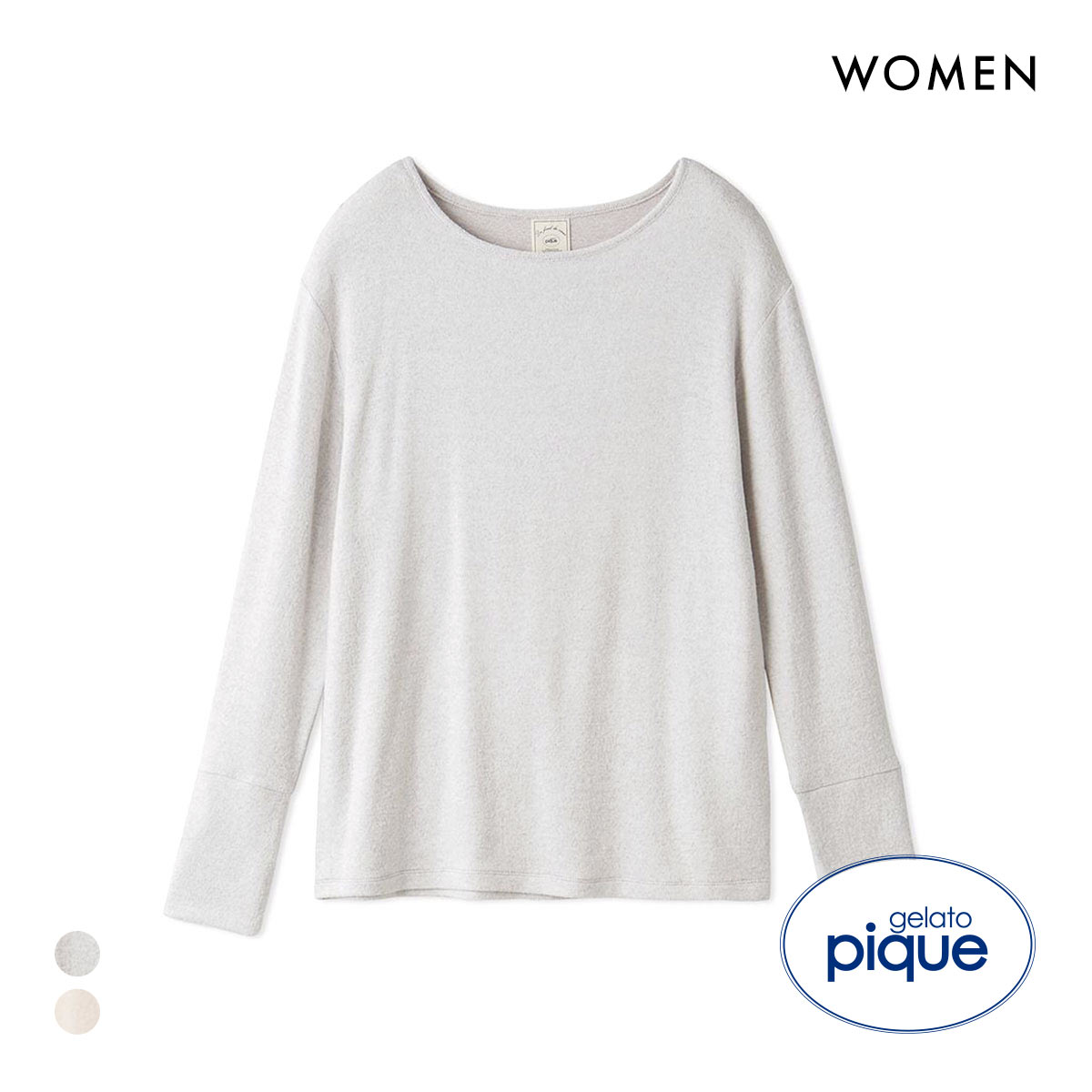 ジェラートピケ レディース スノープルオーバー ジェラピケ パジャマ ルームウェア gelato pique(LGY-薄グレー-Free)