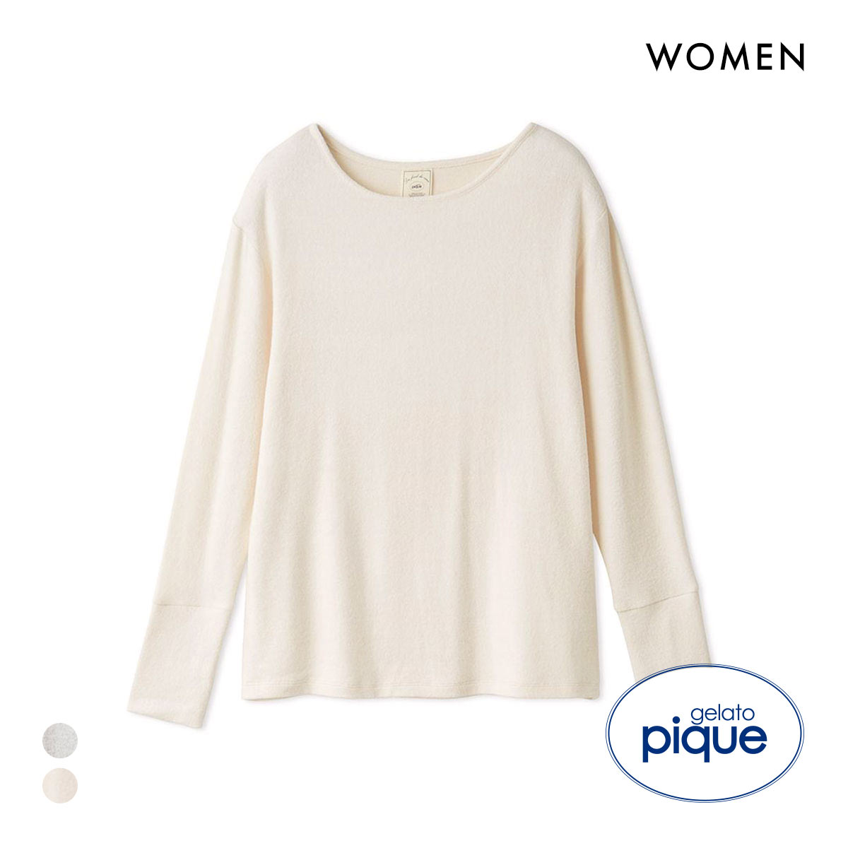 ジェラートピケ レディース スノープルオーバー ジェラピケ パジャマ ルームウェア gelato pique(IV-アイボリー-Free)