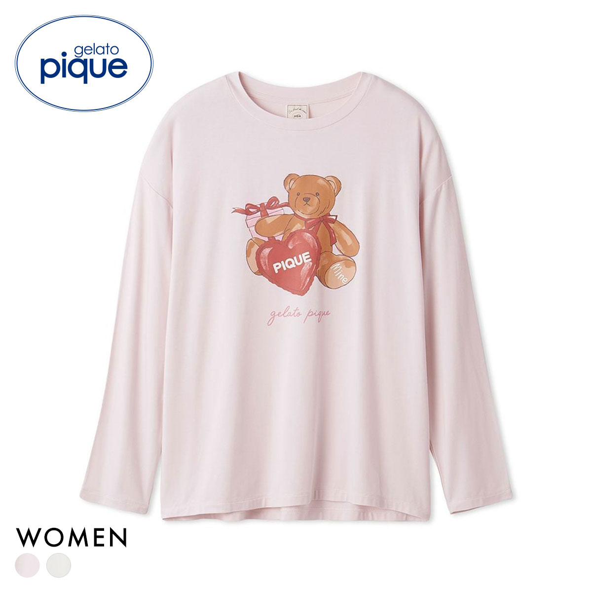 ジェラートピケ レディース フェイバリットワンポイントロンT ジェラピケ パジャマ ルームウェア gelato pique