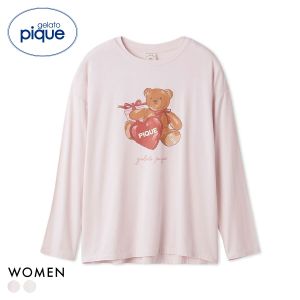 ジェラートピケ レディース フェイバリットワンポイントロンT ジェラピケ パジャマ ルームウェア gelato pique