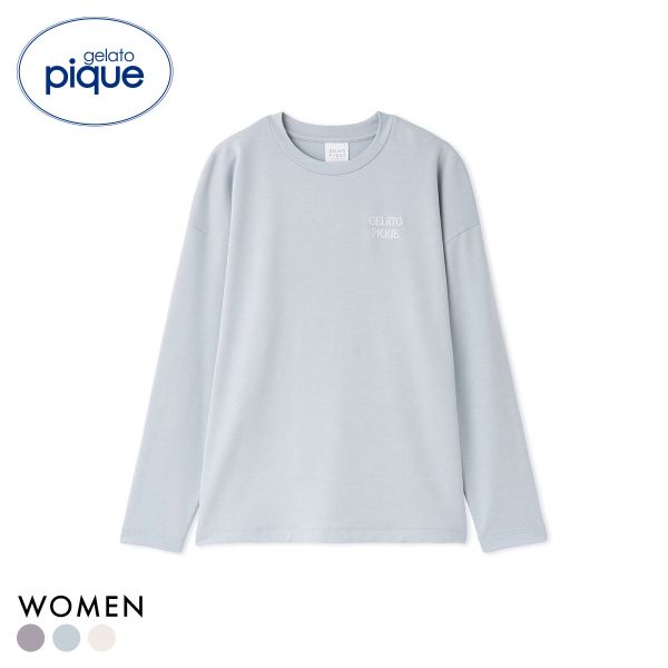ジェラートピケ レディース インレイロゴロンT ジェラピケ パジャマ ルームウェア gelato pique