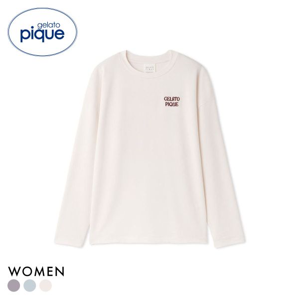 ジェラートピケ レディース インレイロゴロンT ジェラピケ パジャマ ルームウェア gelato pique
