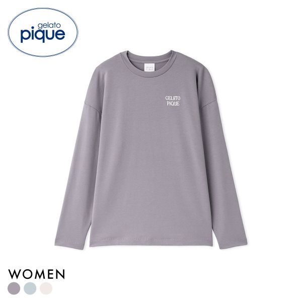 ジェラートピケ レディース インレイロゴロンT ジェラピケ パジャマ ルームウェア gelato pique