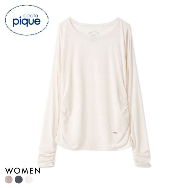 ジェラートピケ レディース ベロアロンT ジェラピケ パジャマ ルームウェア gelato pique