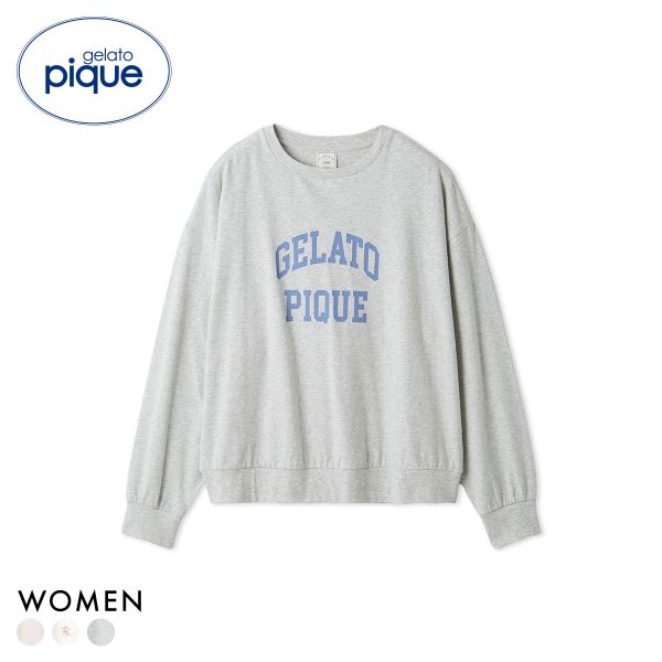 ジェラートピケ レディース カレッジロゴロンT ジェラピケ パジャマ ルームウェア gelato pique