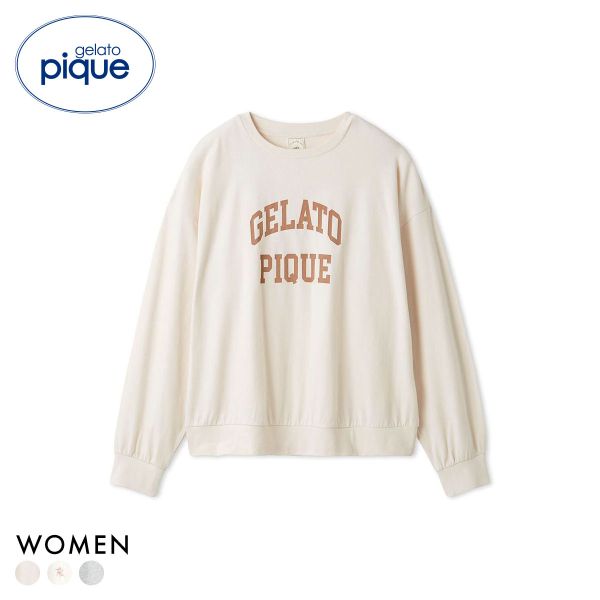 ジェラートピケ レディース カレッジロゴロンT ジェラピケ パジャマ ルームウェア gelato pique