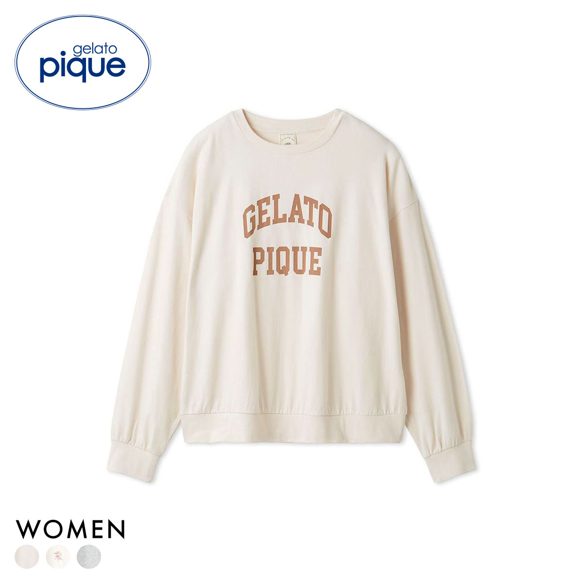 ジェラートピケ レディース カレッジロゴロンT ジェラピケ パジャマ ルームウェア gelato pique