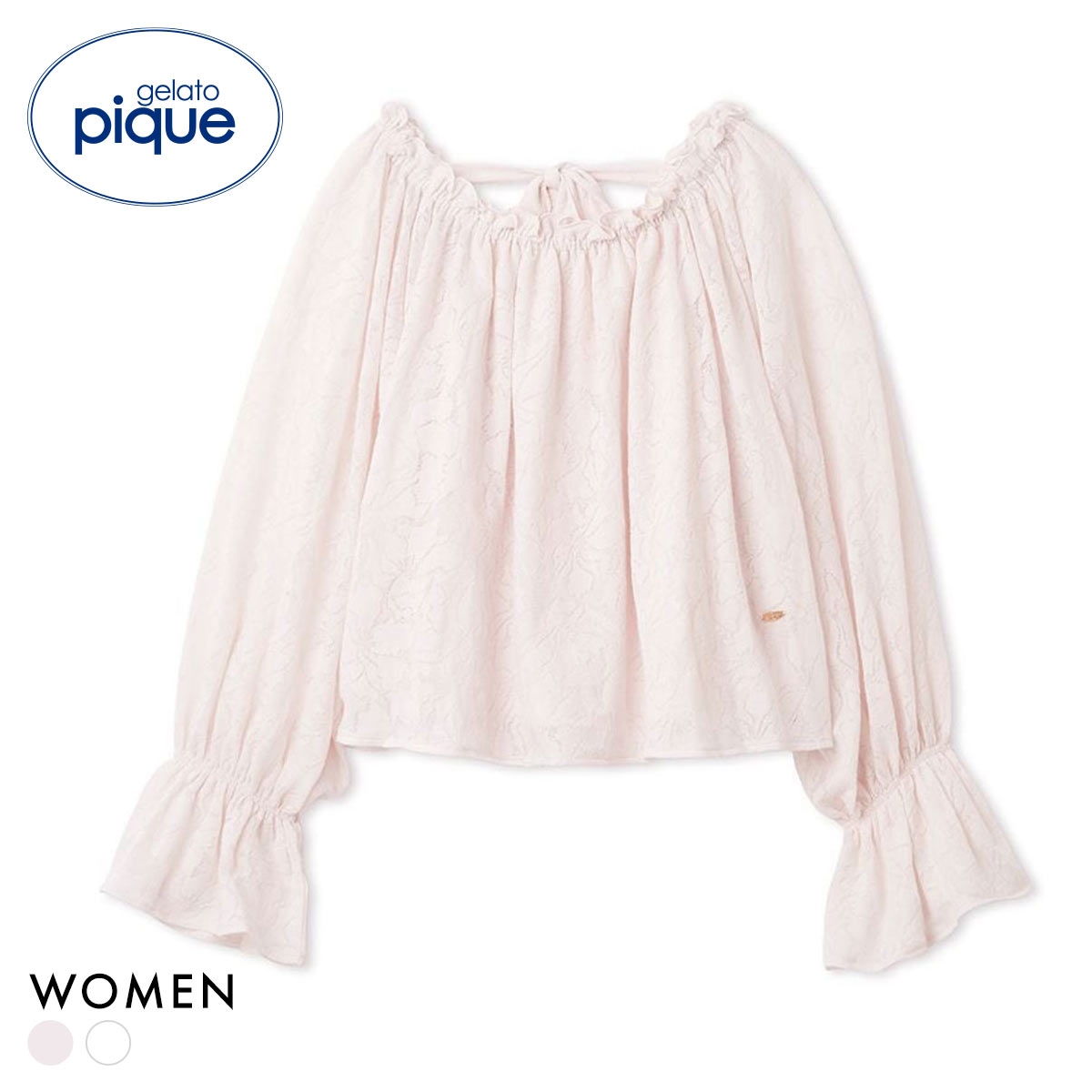 ジェラートピケ レディース さくらレーシージャガードプルオーバー ジェラピケ パジャマ ルームウェア gelato pique