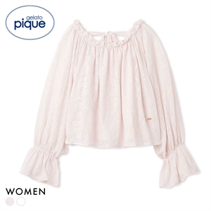 ジェラートピケ レディース さくらレーシージャガードプルオーバー ジェラピケ パジャマ ルームウェア gelato pique