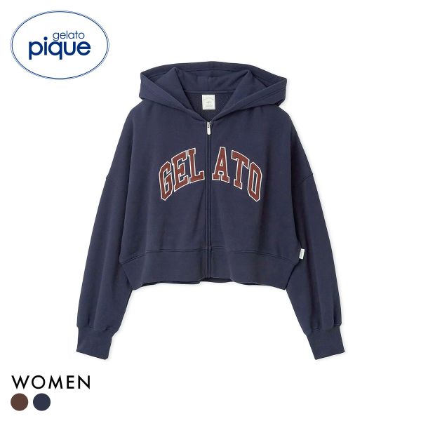 ジェラートピケ レディース カレッジロゴ裏毛パーカ ジェラピケ ルームウェア ジェラピケ gelato pique