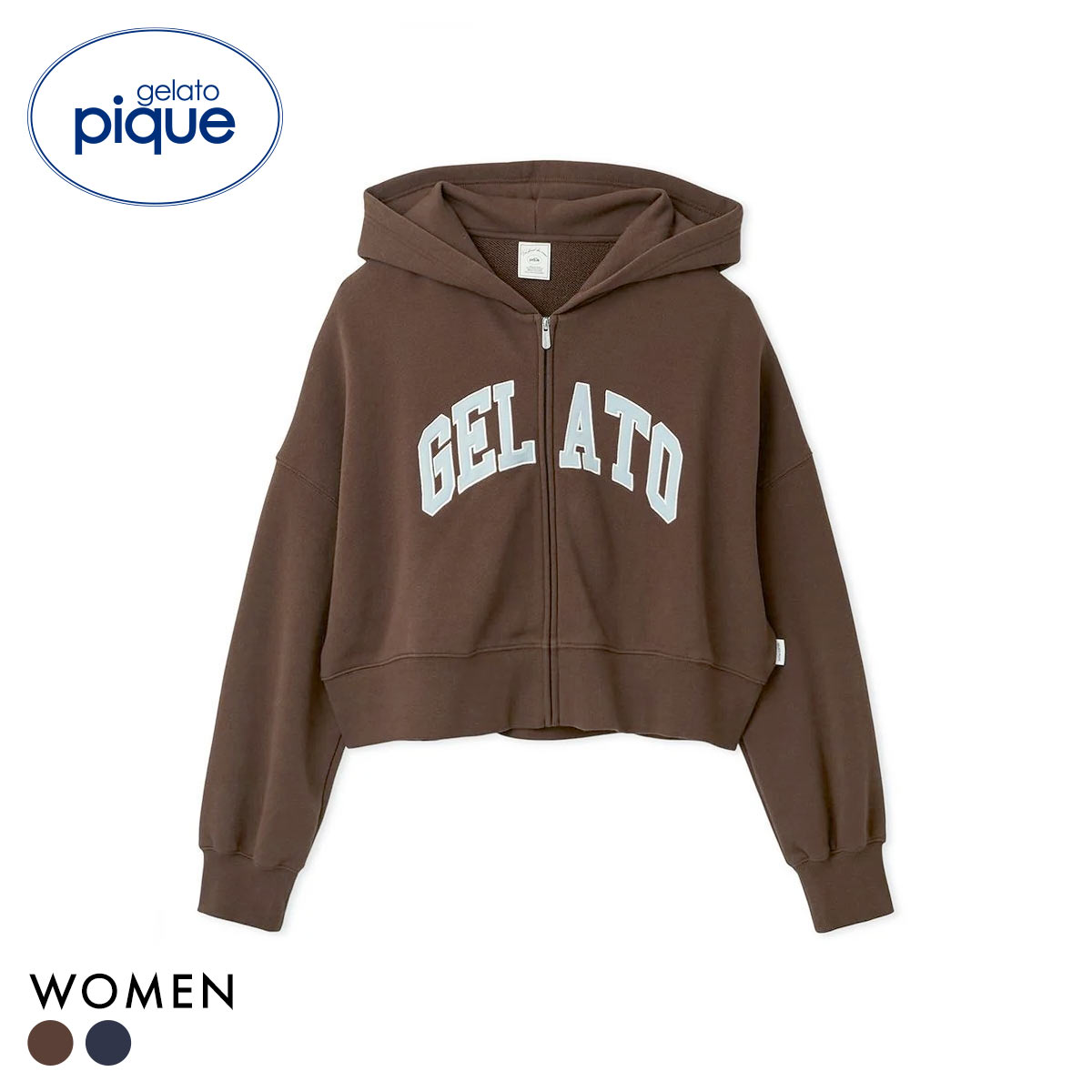 ジェラートピケ レディース カレッジロゴ裏毛パーカ ジェラピケ ルームウェア ジェラピケ gelato pique