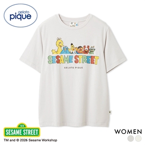 ジェラートピケ レディース SESAME STREET ワンポイントTシャツ ジェラピケ セサミストリート ルームウェア gelato pique