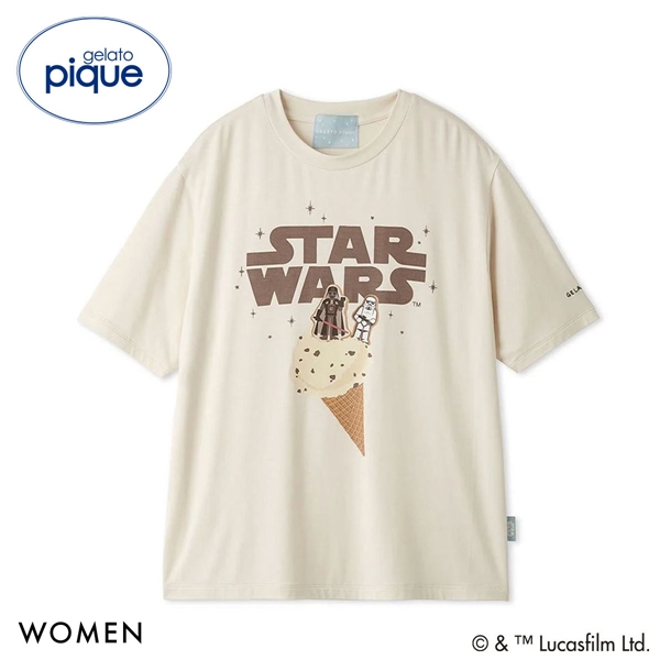 ジェラートピケ STAR WARS レディース ワンポイントTシャツ ジェラピケ スターウォーズ パジャマ ルームウェア
