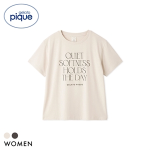 ジェラートピケ レディース 接触冷感 レーヨンロゴTシャツ ジェラピケ パジャマ ルームウェア gelato pique