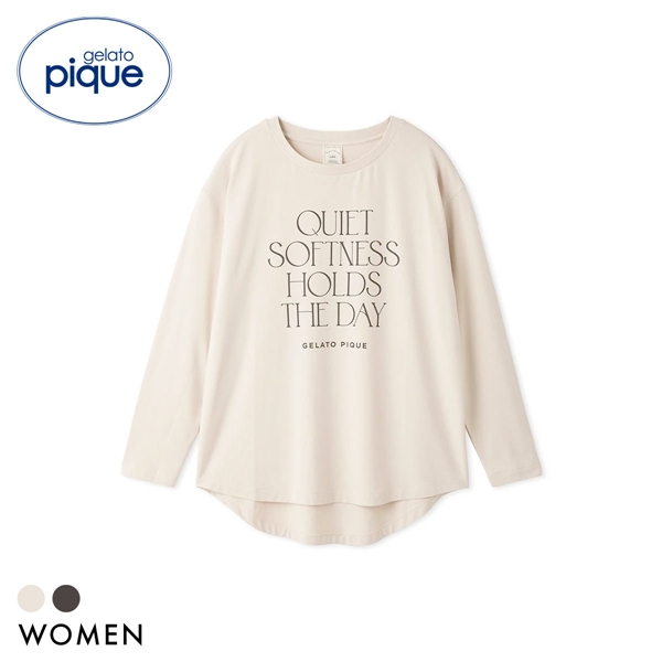 ジェラートピケ レディース 接触冷感 レーヨンロゴロンT ジェラピケ パジャマ ルームウェア gelato pique