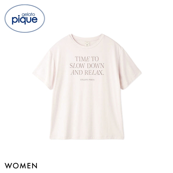 ジェラートピケ レディース 接触冷感 レーヨンロゴTシャツ ジェラピケ パジャマ ルームウェア gelato pique