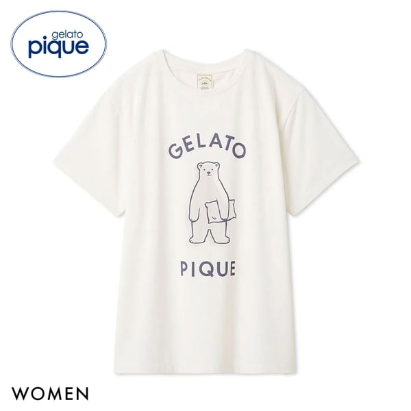 ジェラートピケ レディース IFMC. ワンポイントTシャツ ジェラピケ パジャマ ルームウェア gelato pique