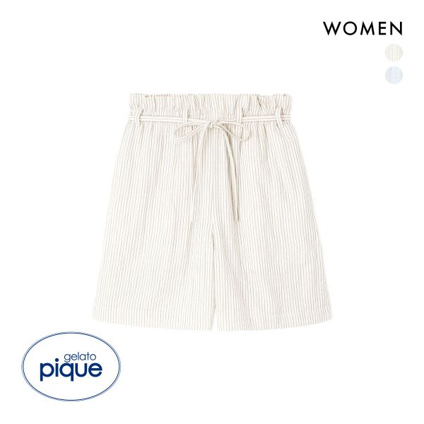 ジェラートピケ レディース ガーゼストライプショートパンツ ジェラピケ パジャマ ルームウェア gelato pique