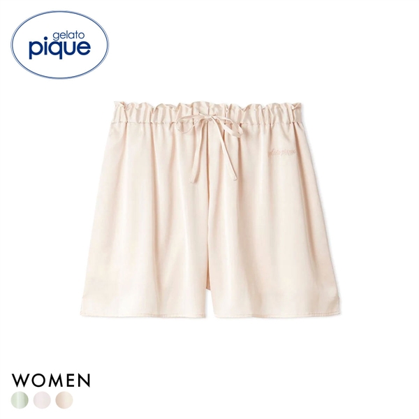 ジェラートピケ レディース サテンショートパンツ ジェラピケ パジャマ ルームウェア gelato pique