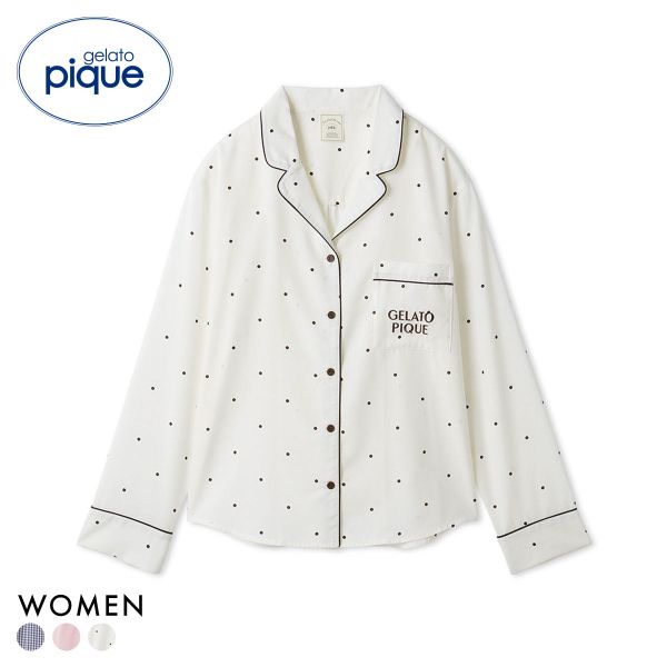 ジェラートピケ レディース WhiteDay 3柄シャツ ジェラピケ パジャマ ルームウェア gelato pique ホワイトデー