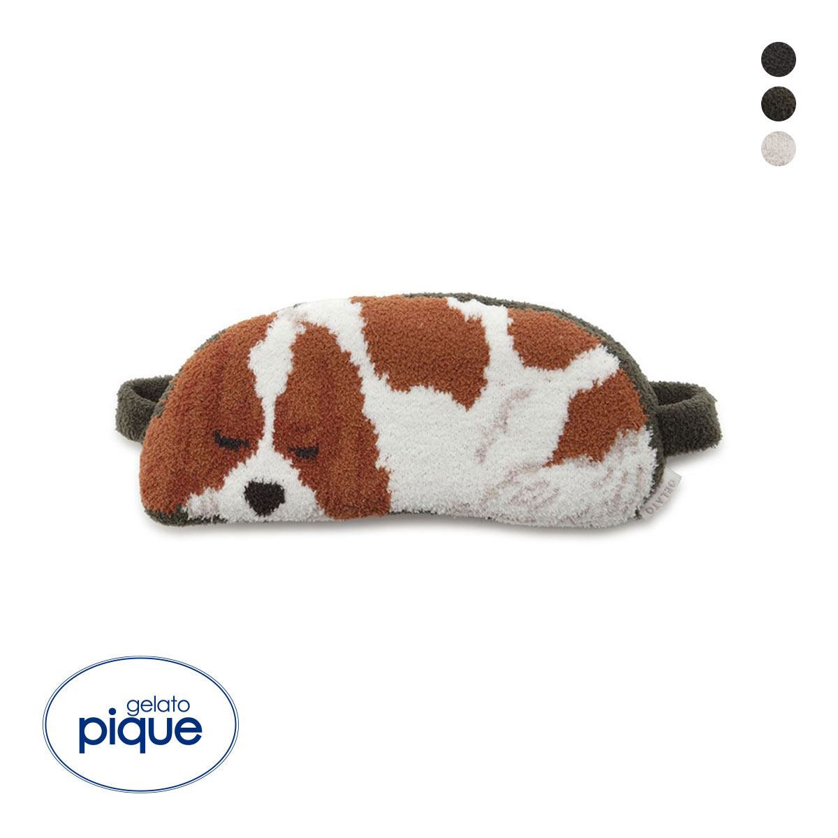 ジェラートピケ SLEEPING DOG ジャガードアイマスク ジェラピケ gelato pique(GR-グリーン-Free)