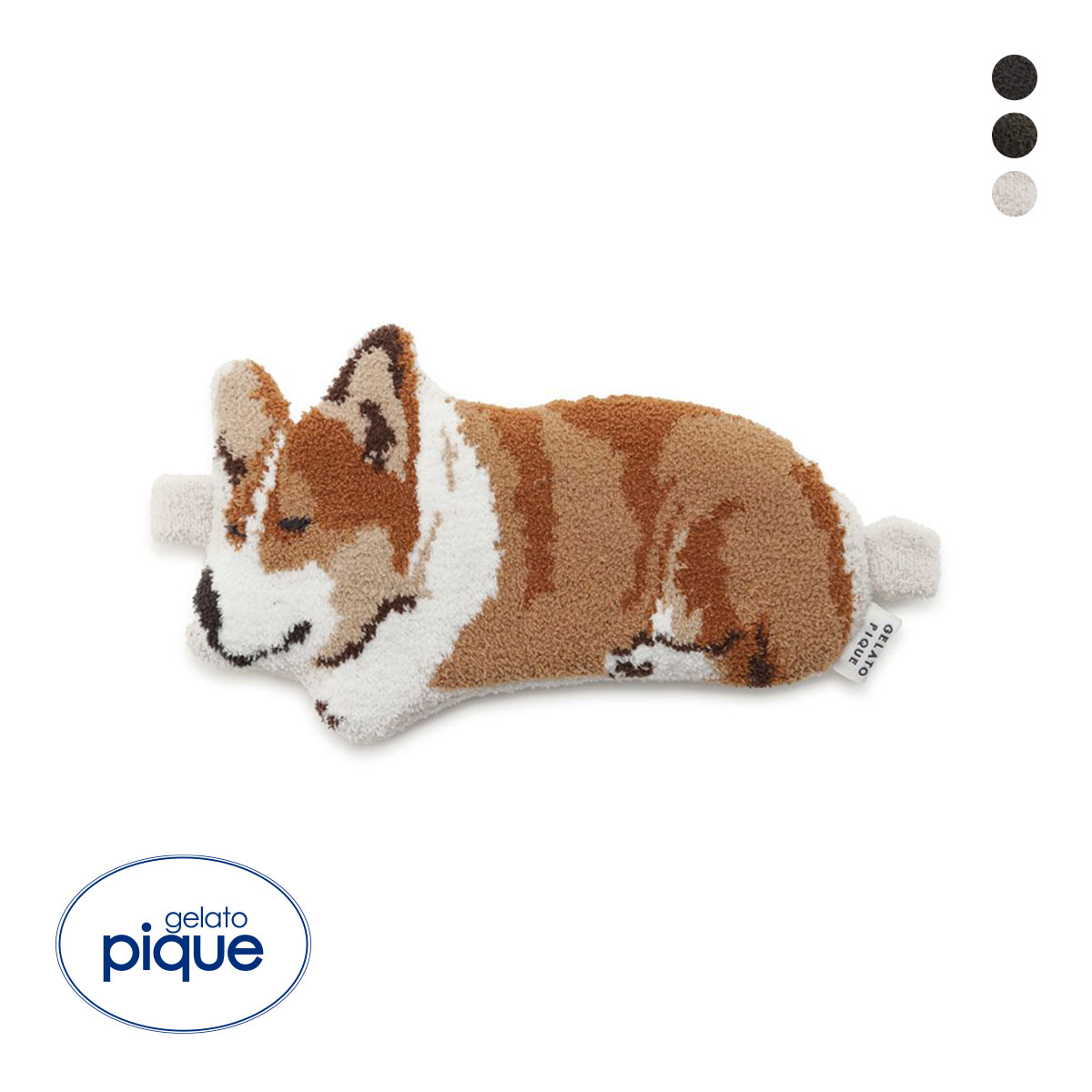 ジェラートピケ SLEEPING DOG ジャガードアイマスク ジェラピケ gelato pique(BE-ベージュ-Free)