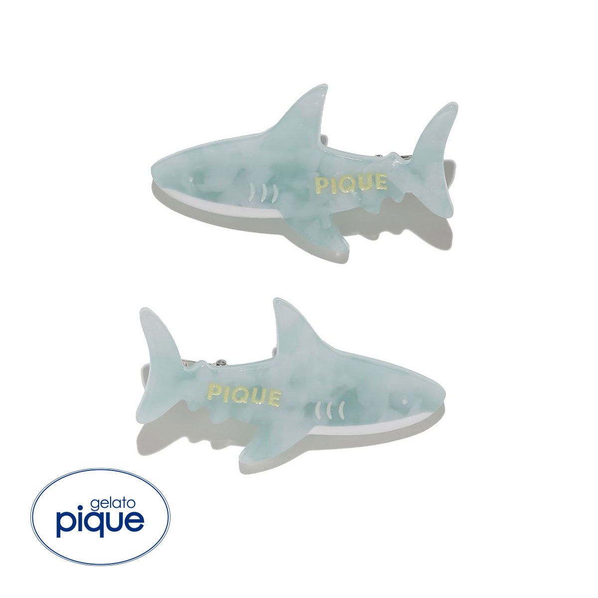 ジェラートピケ SHARK ヘアピン ジェラピケ gelato pique(MI-ミント-Free)
