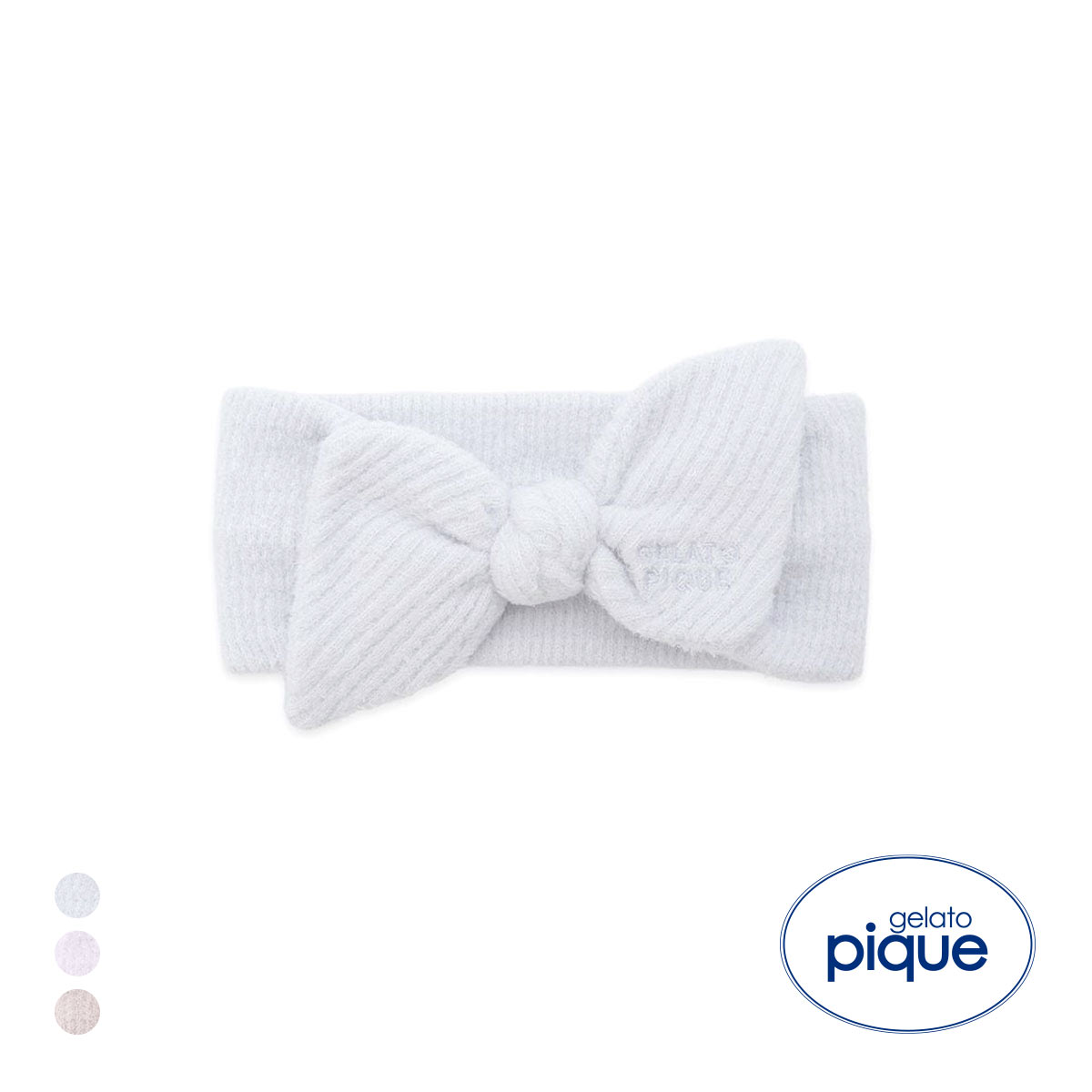 gelato pique ジェラートピケ ヘアバンド バニティポーチ セット ターバン ネコミミバニティ ふわもこ PIQUE MONSTERヘアバンド （NVY）