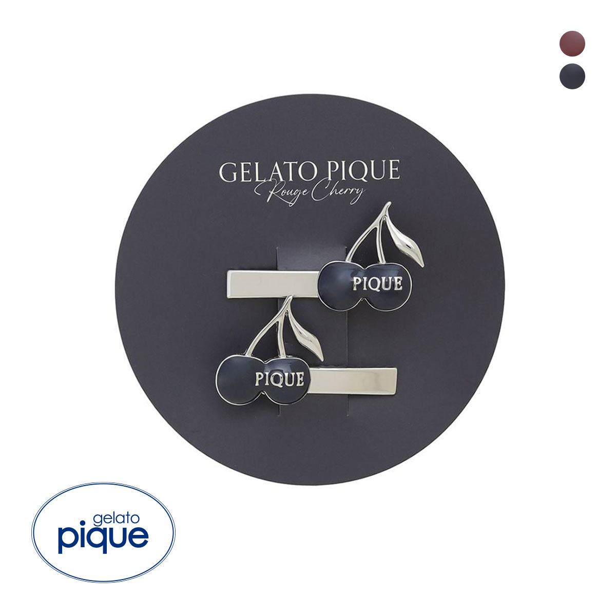 ジェラートピケ チェリーヘアピンセット ジェラピケ gelato pique(NV-ネイビー-Free)