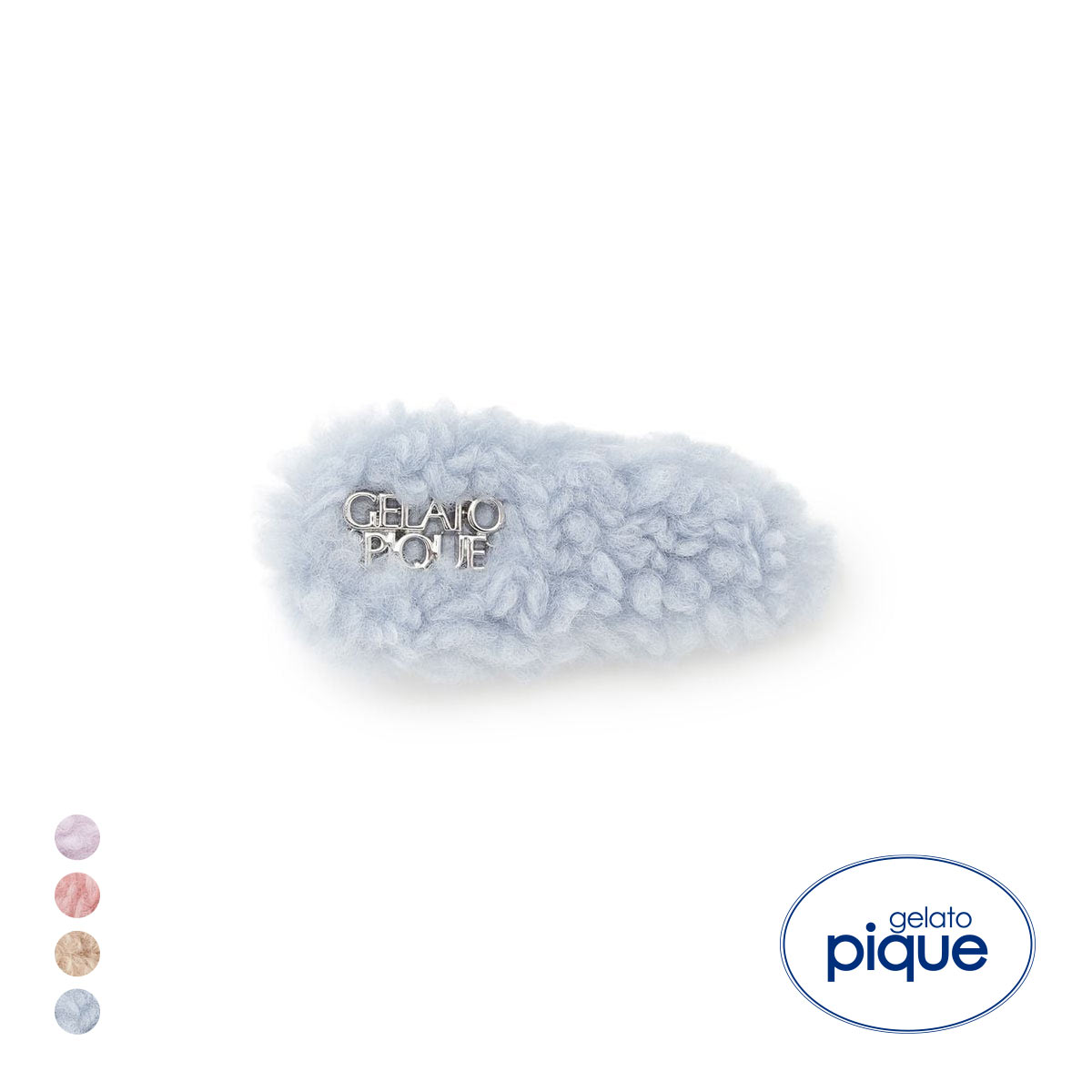 ジェラートピケ ボアヘアピン ジェラピケ gelato pique(BU-ブルー-Free)