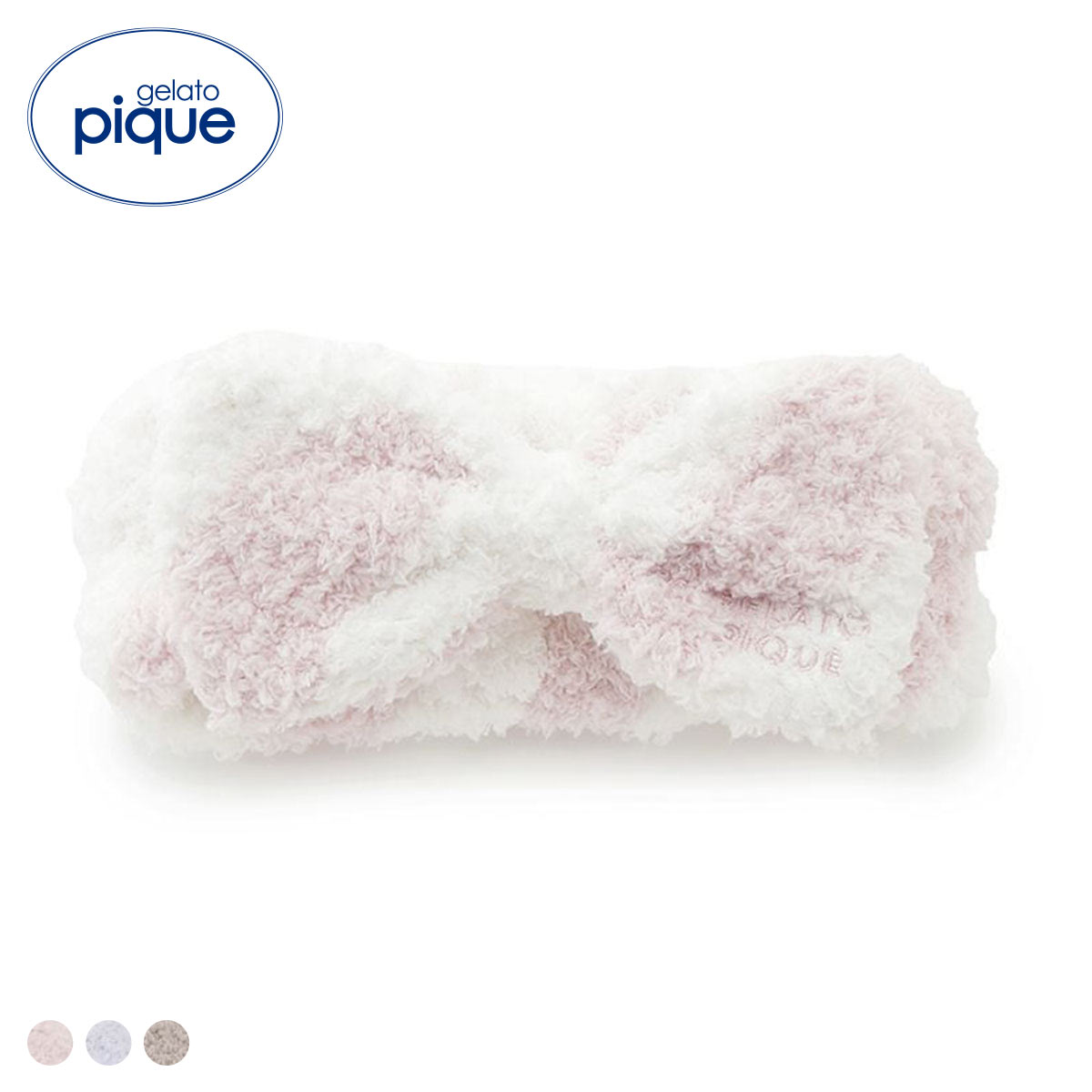 ジェラートピケ ジェラート2ボーダーヘアバンド ジェラピケ gelato pique(PI-ピンク-Free)